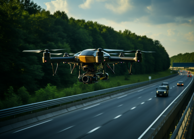 surveillance routière par drone